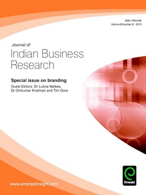 cover image of Journal of Indian Business Research, Volume 2, Issue 3